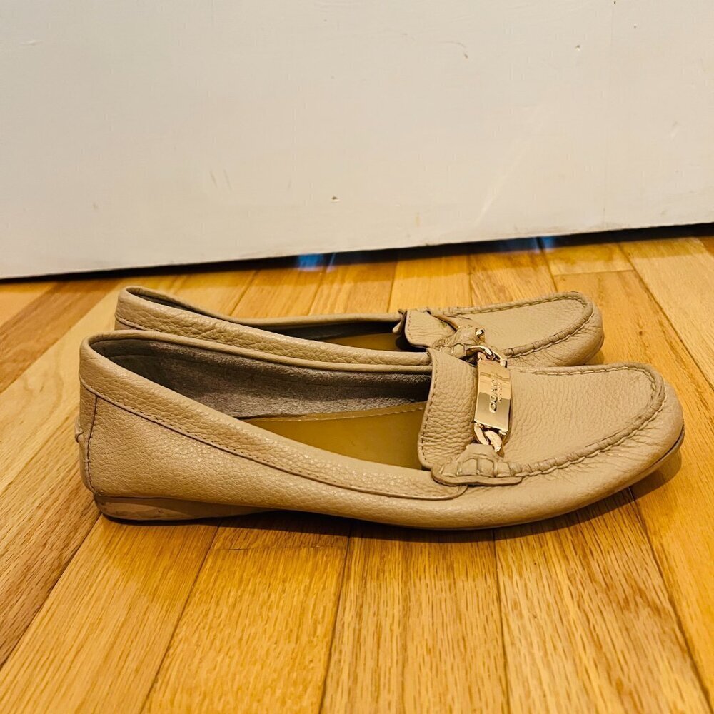 Coach Marley Beige Driver Moccasin Loafers Women's Size 8 B - Picture 10 of 16